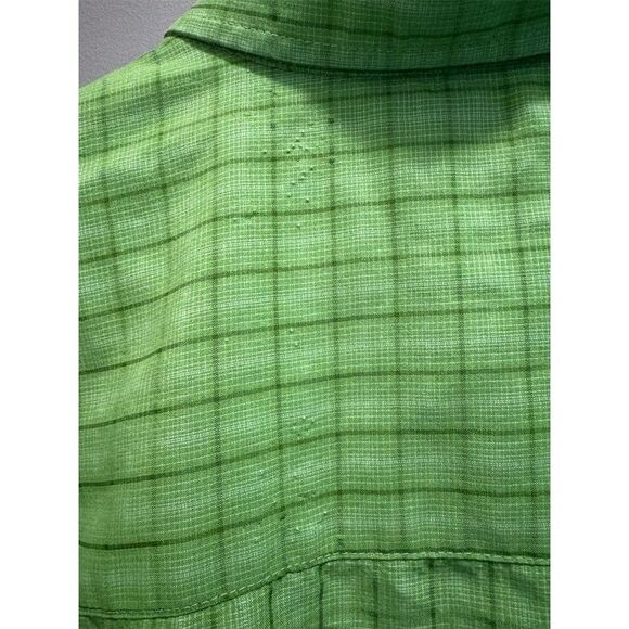 Marmot Men's XL Green Plaid Short Sleeve Button-Up Shirt Casual - Picture 8 of 13
